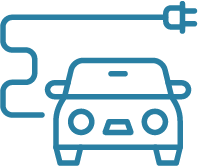 renewable electric plans icon electric vehicle plans icon