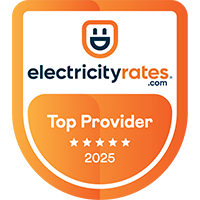 2025 Best Overall Provider by ElectricityRates.com 2025 Top Provider by ElectricityRates.com